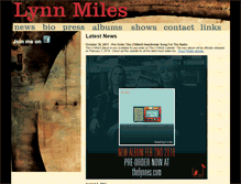 Tablet Screenshot of lynnmilesmusic.com